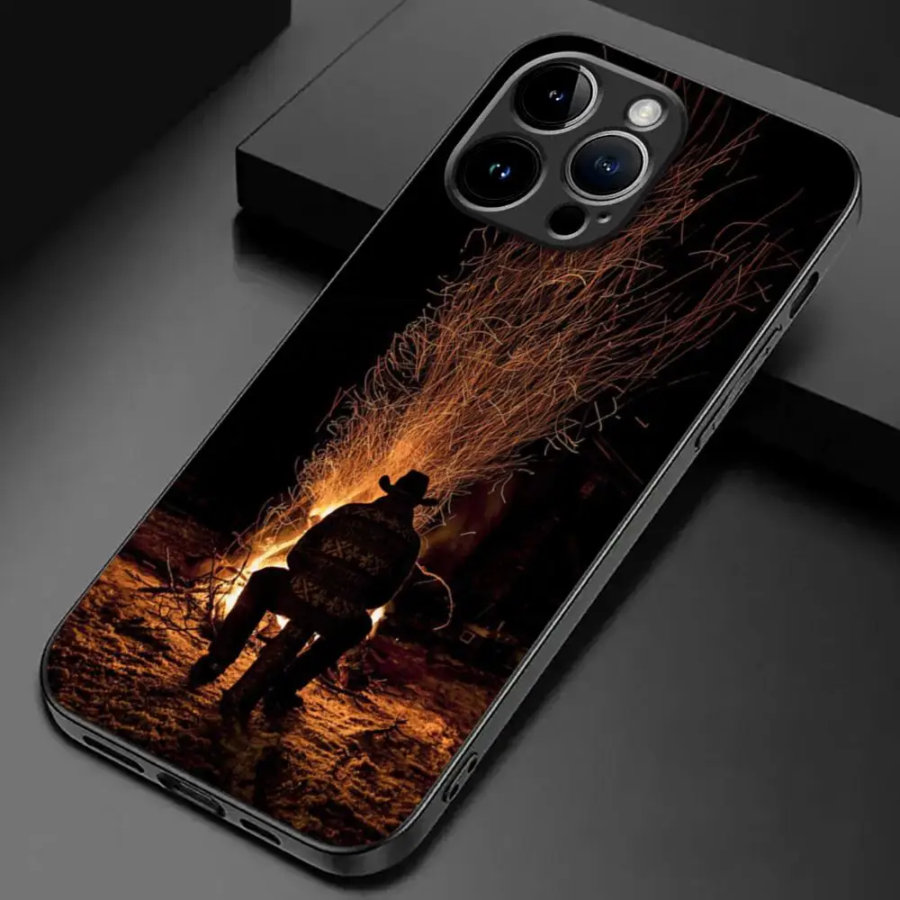 Yellowstone TV Show  Phone Case For iPhone 15 14 13 12 11 X XR XS XSMAX 8 7 Plus Mini Pro Max Soft Black Phone Cover