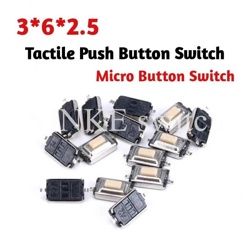 

1000PCS/Lot 3*6*2.5MM 3X6X2.5MM Tactile Push Button Micro Switch Momentary