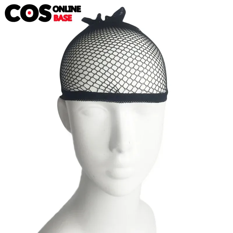Anime Nico Robin Cosplay peluca cian negra pelo sintético resistente al calor peluca Cosplay + gorro de peluca