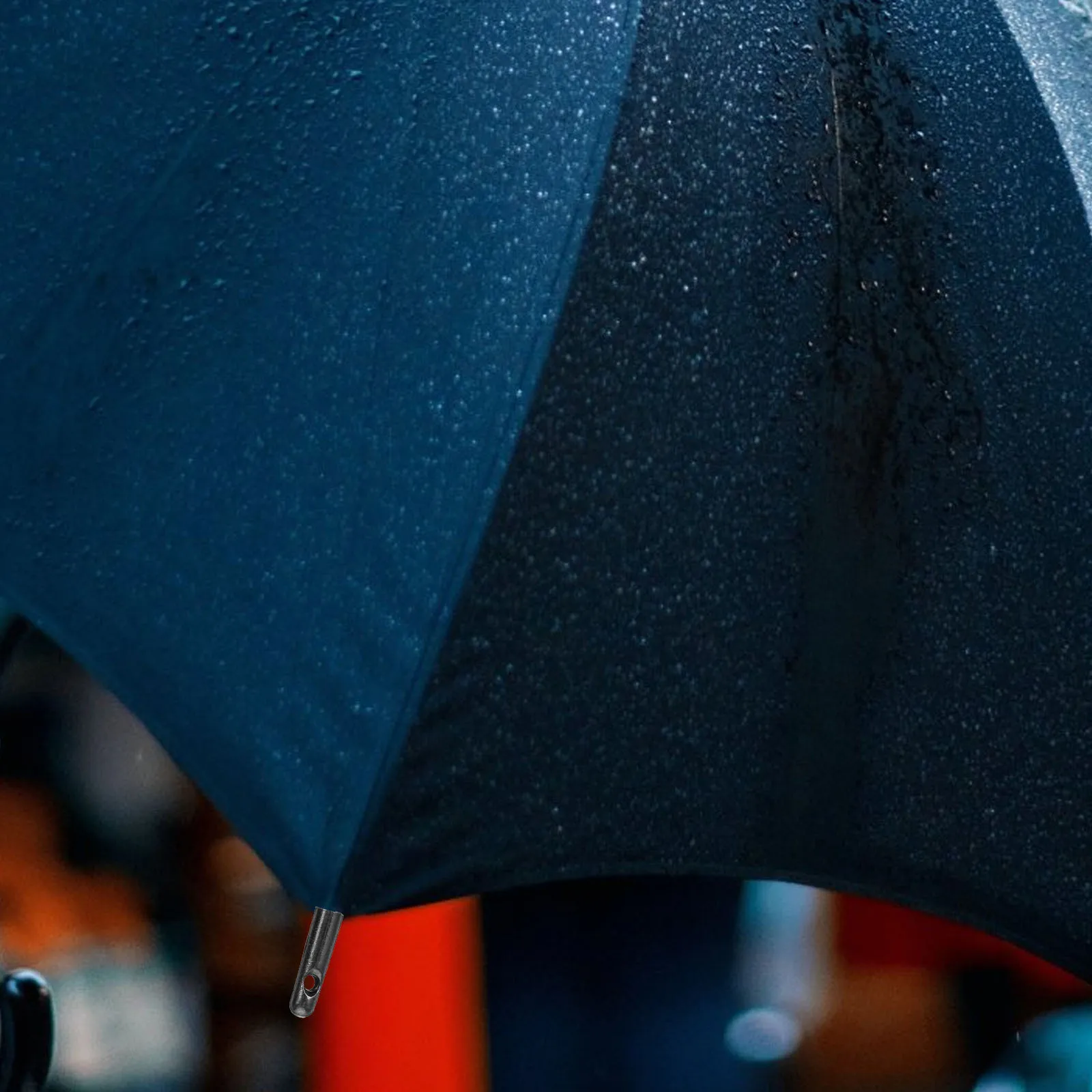 10Pcs Umbrella Tail Beads Metal Replacement Bone Covers for Folding Umbrella Repair Sturdy Small Beads Rain Accessory