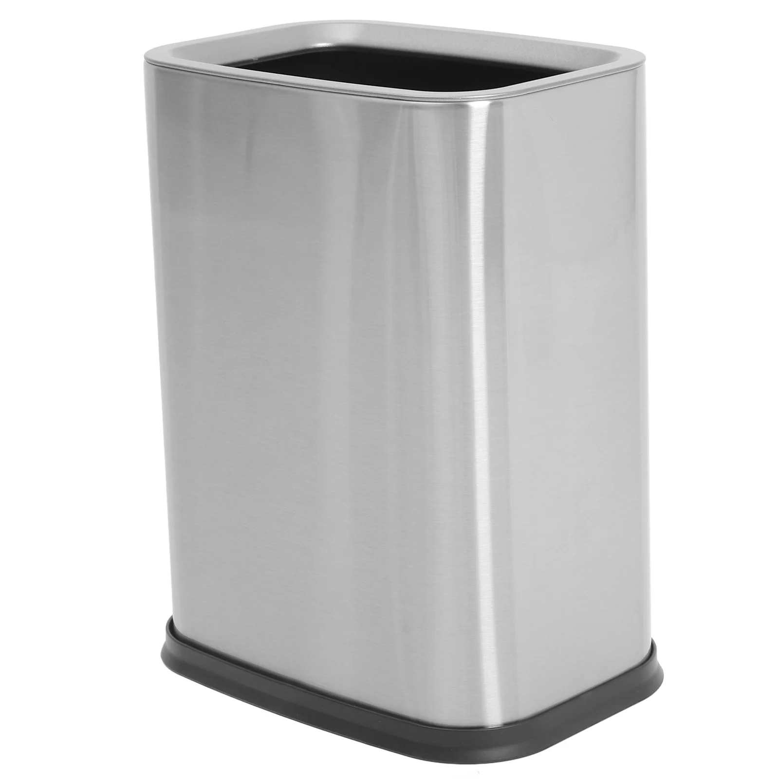 

Stainless Steel Trash Can Small Cans Kitchen Wastebasket Office Trashcan with Lid