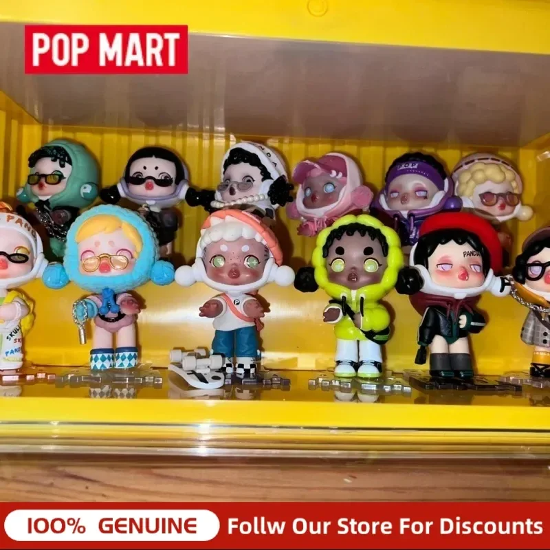 

Genuine POP MART Skullpanda SP2 Panda Craze Blind Box, Retro Pink Stylish Art Toy Random Surprise Collectible Ornament Gift