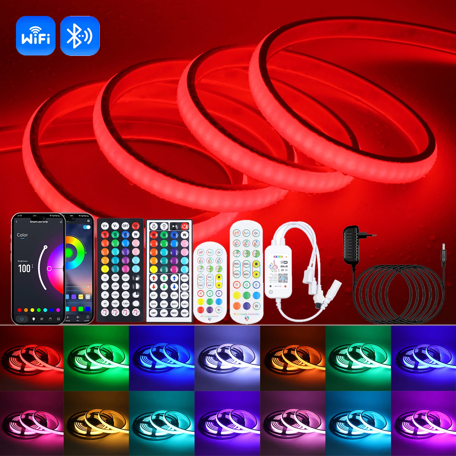 Rgb Cob Led Strip 1…