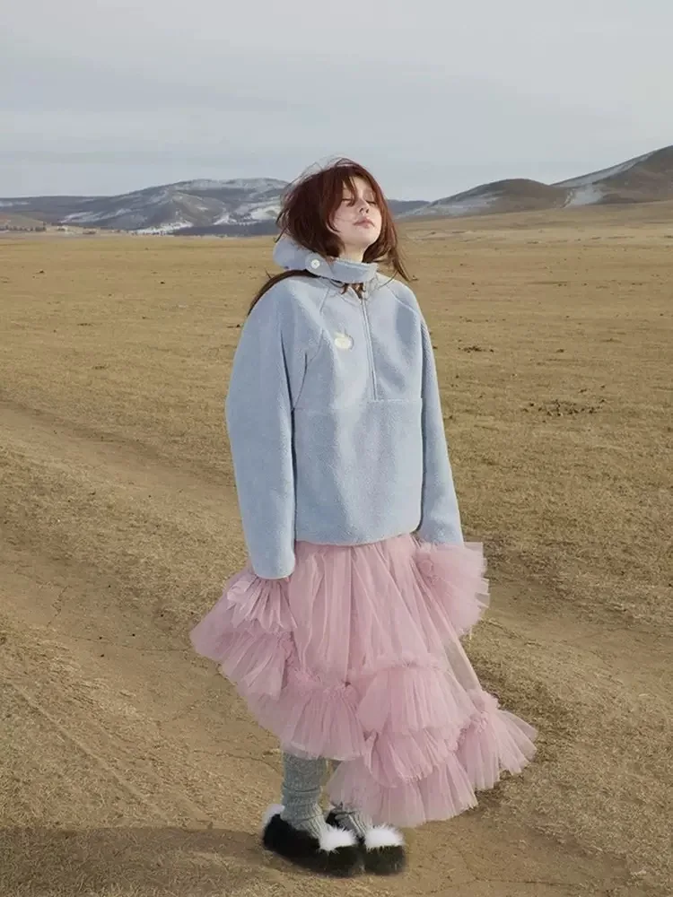 

Женская теплая повседневная кофта PREON на молнии с флисовой подкладкой и капюшоном, осенне-зимняя, новая, для города, из полиэфирного волокна