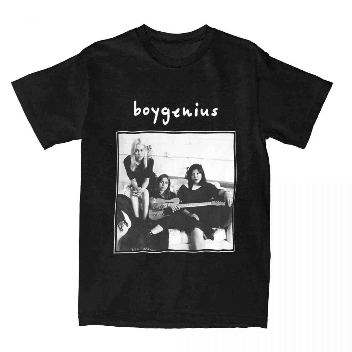 

BOYGENIUS Music Band Girls Merchandise Shirts Men Women Funny Cotton Graphic Printing Tees