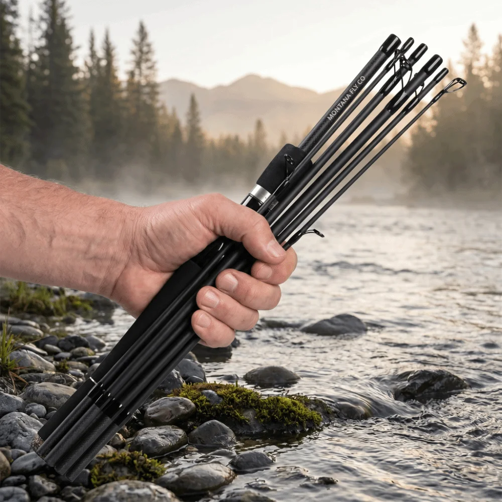 

Durable 6 Section Spinning Rod 2.1m Lightweight Carbon Fishing Pole Straight Handle Fishing Rod Carp Fishing