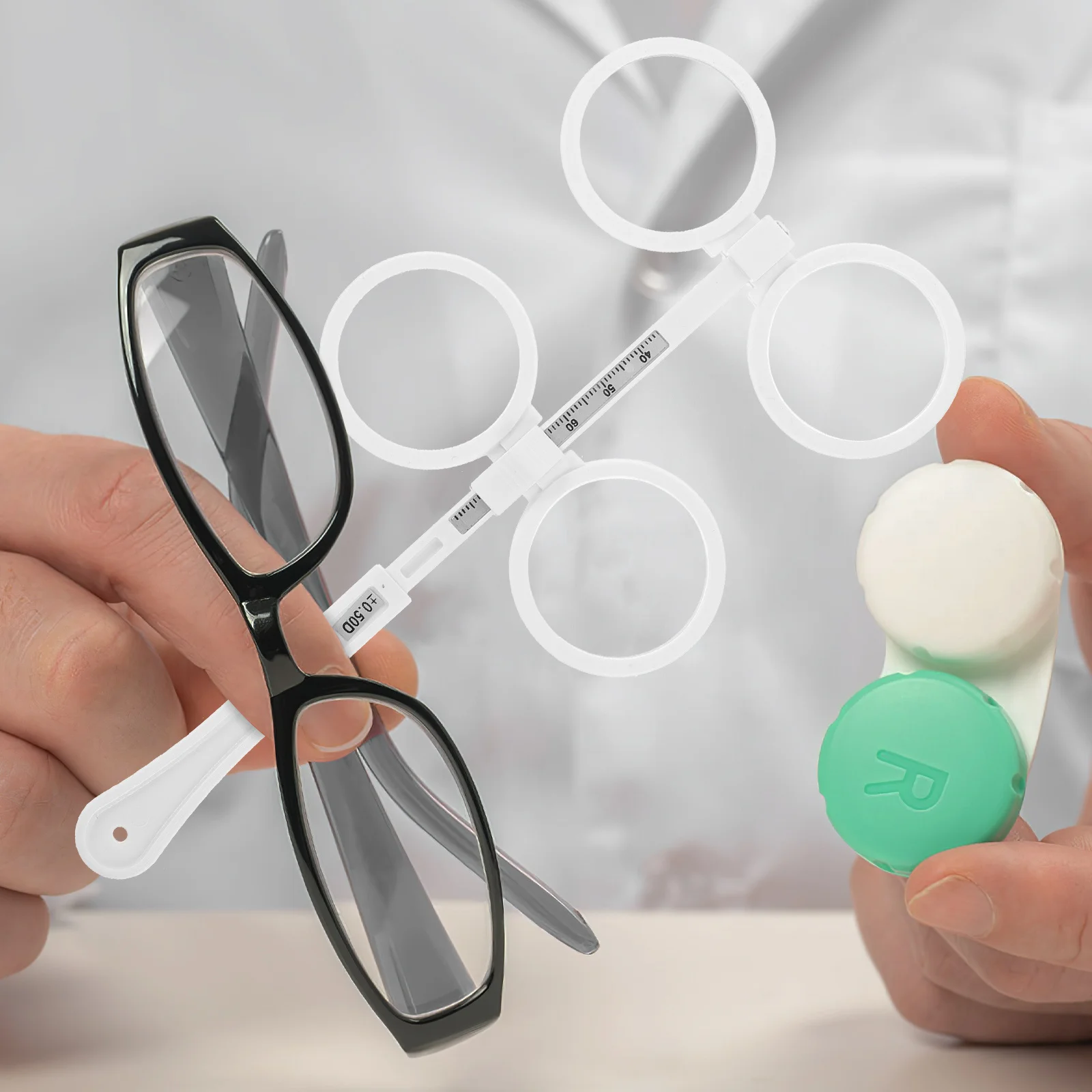 

3Pcs Adjustable Optometry Flips Plastic Trial Lens for Near Vision Amblyopia Test Optical Sensitivity Range Increase