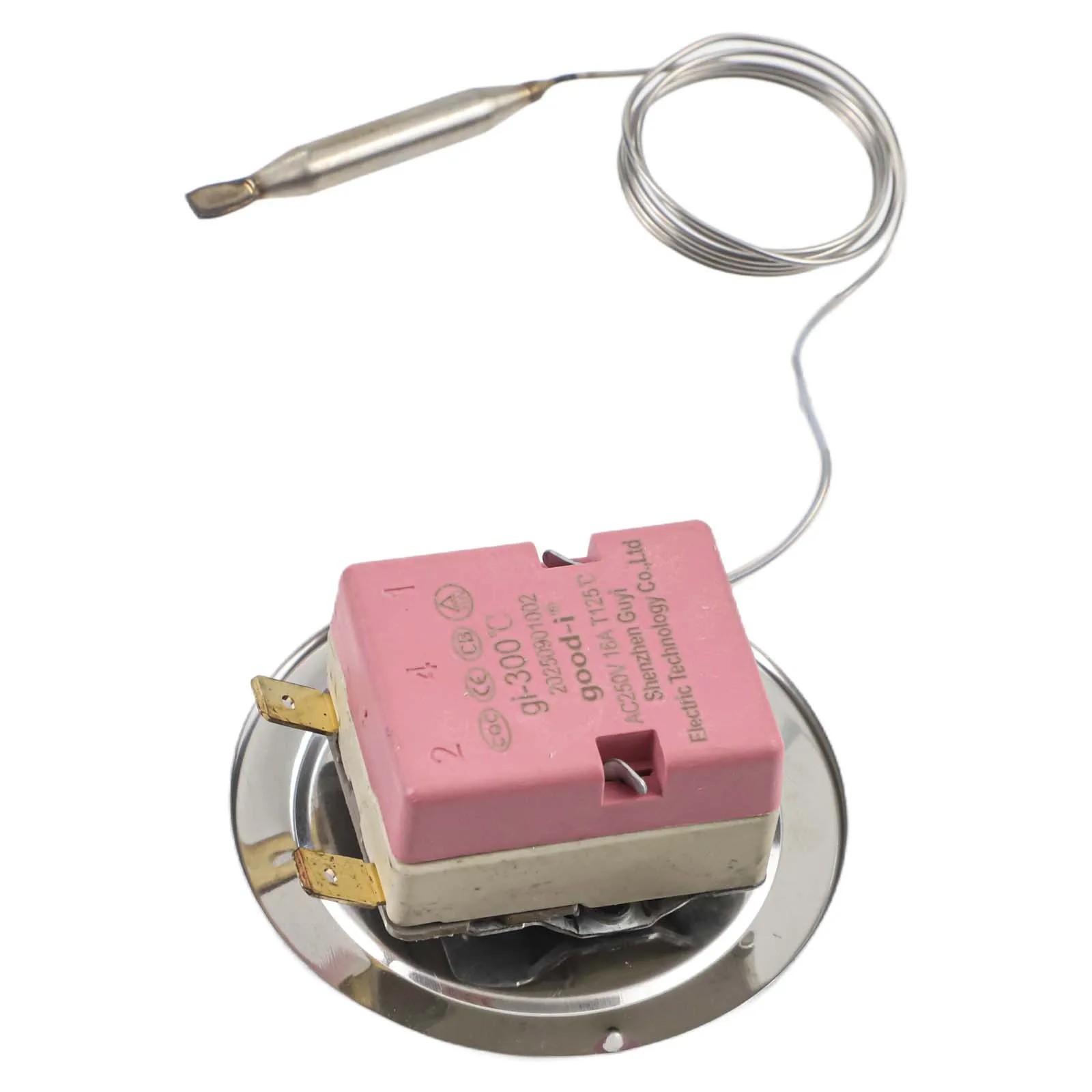 50-300 Termostat Suhu Diameter Batang 5Mm Termostat Kipas Listrik Bahan Berkualitas Tinggi Kontrol Suhu Yang Tepat