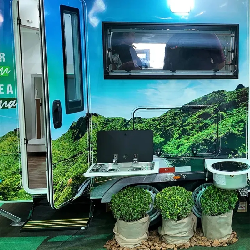 نافذة سيارة من سبائك الألومنيوم 1450*550 مللي متر عالية الجودة لقوافل ومقطورات RV مصنع معتمد بمعيار E13