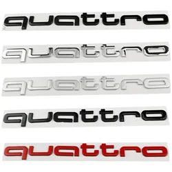 Car Metal Sticker Front Bumper Shovel Logo Decals For Audi Quattro A3 A4 S3 S4 RS3 RS4 RS5 RS7 Badge Emblems Accessories
