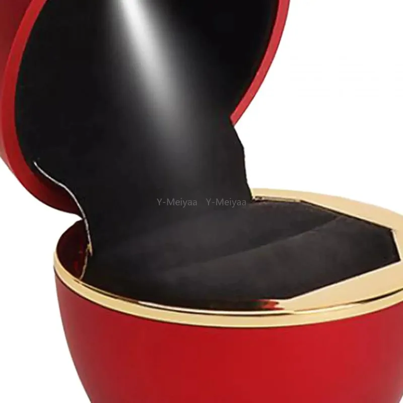 LED Rose Shape Ringen Box met Licht Sieraden Box Rose Sieraden Ring Case voor Huwelijk Huwelijksceremonie Voorstel Valentijnsdag