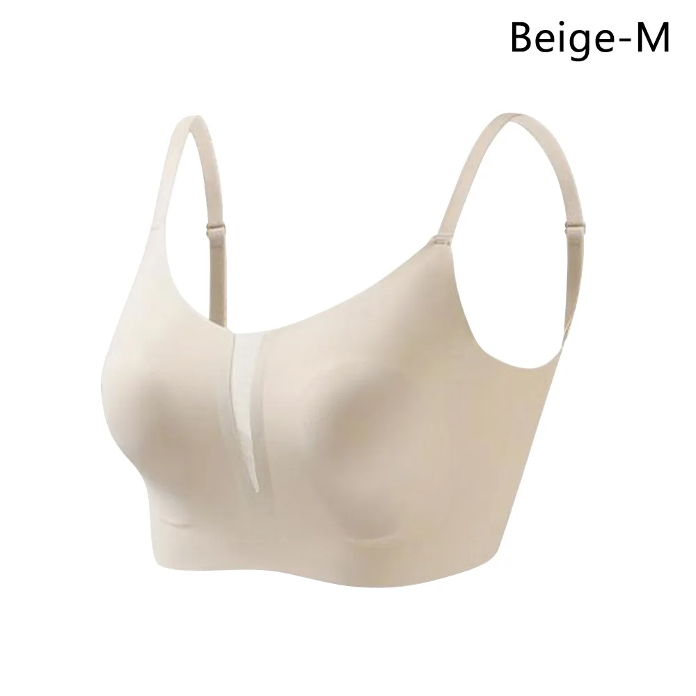 

Durable Anti-Sagging Leopard Print Lingerie Wireless Rabbit Cup Minimizing Bra Anti-Bump Sexy Women Bra for Large Busts