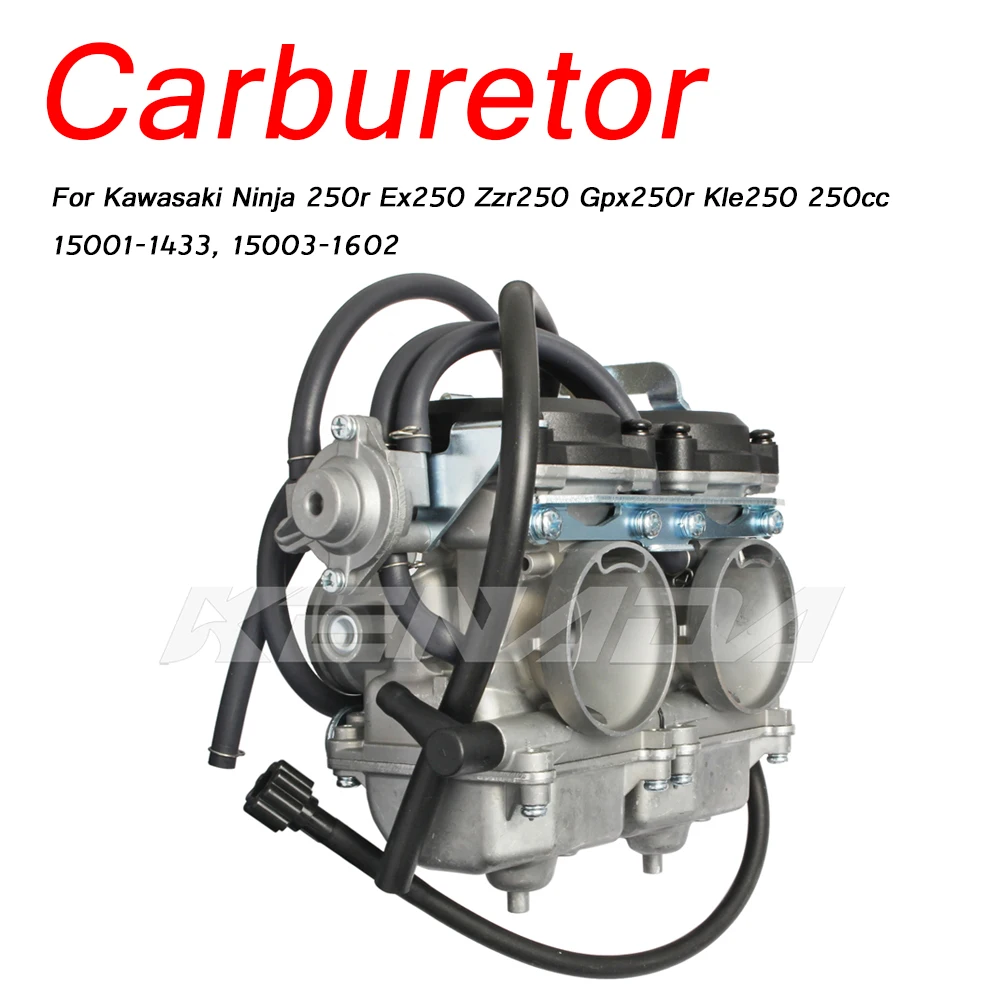 Carburetor For Kawasaki Ninja 250r Ex250 Zzr250 Gpx250r Kle250 250cc 15001-1433 15003-1602