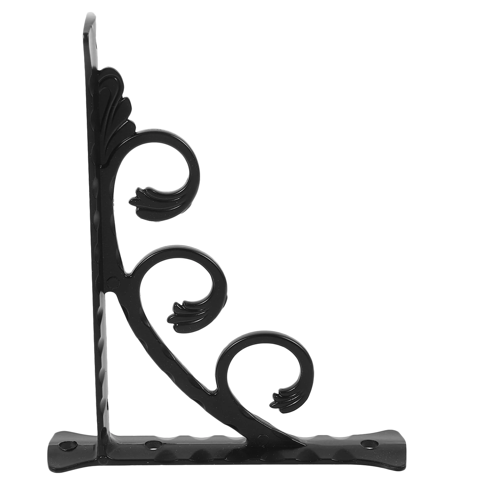 Staffa per mensola a muro triangolare da 120x150 mm, metallo resistente per montaggio su legno, ripiani pratici e durevoli, staffa per uso in giardino domestico