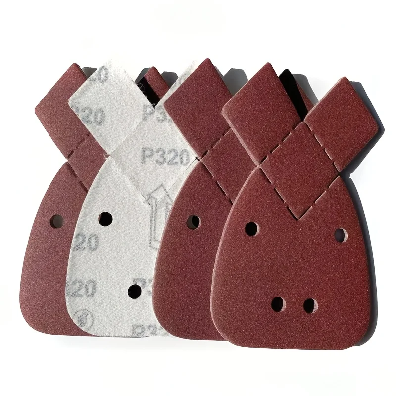

35 шт. наждачная бумага для крыс для шлифовальной машины, упаковка зернистости 60, 80, 120, 180, 240, 320 400, подходит для полировки ладони, 4 отверстия