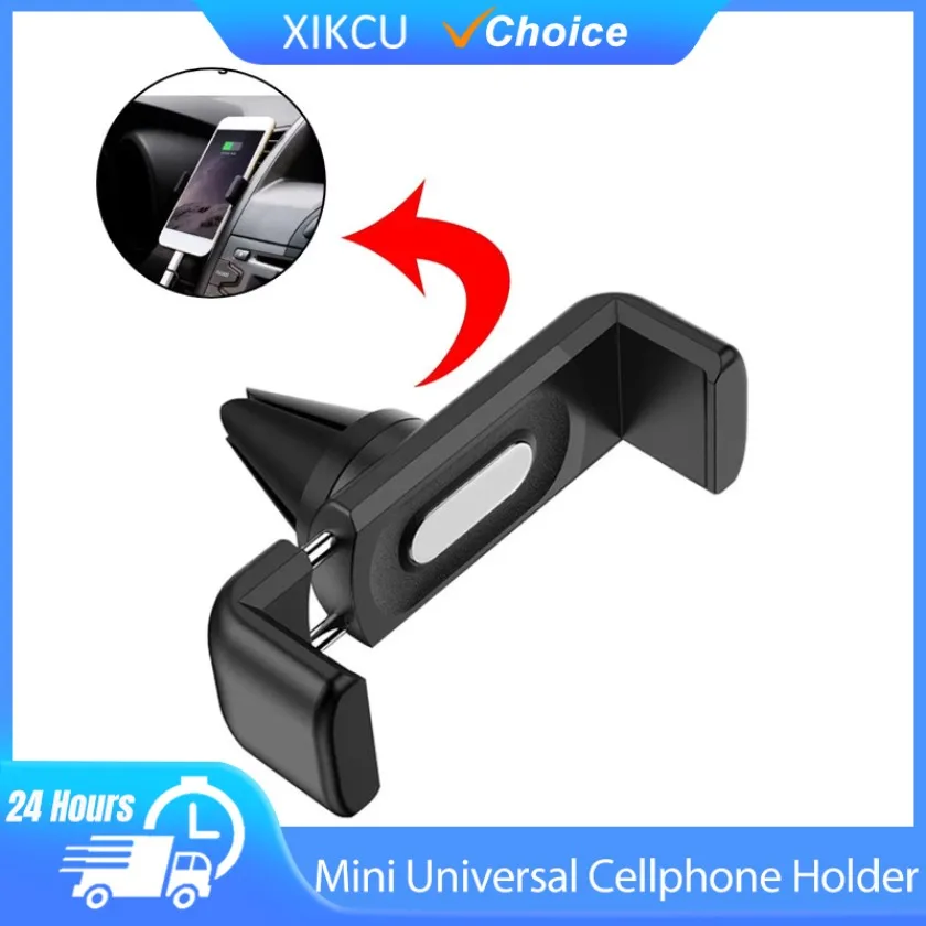 360 Degree Rotatable Mini Universal Cellphone Holder Navigation Stand Air Outlet Mount Car Bracket Clip Car Interior Accessories