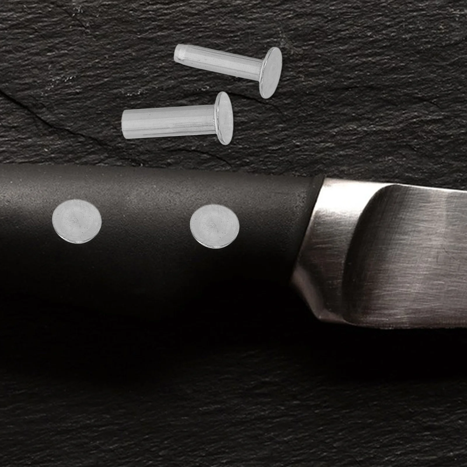 

7Pairs Stainless Steel Knife Handle Rivets Heavy Duty Cutlery Fasteners Kitchen Knife DIY Handle Pins Cutlery Rivets
