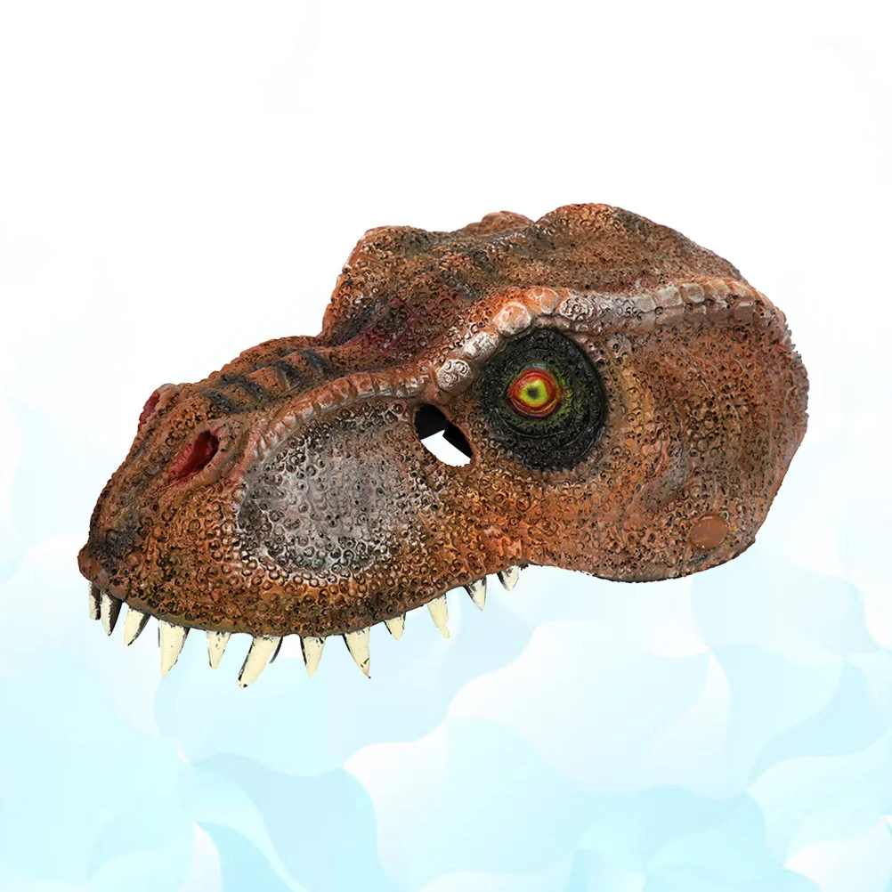 

PU Dinosaur Mask Simulation Dinosaur Mask 3D Model Halloween Funny and Trick Toys