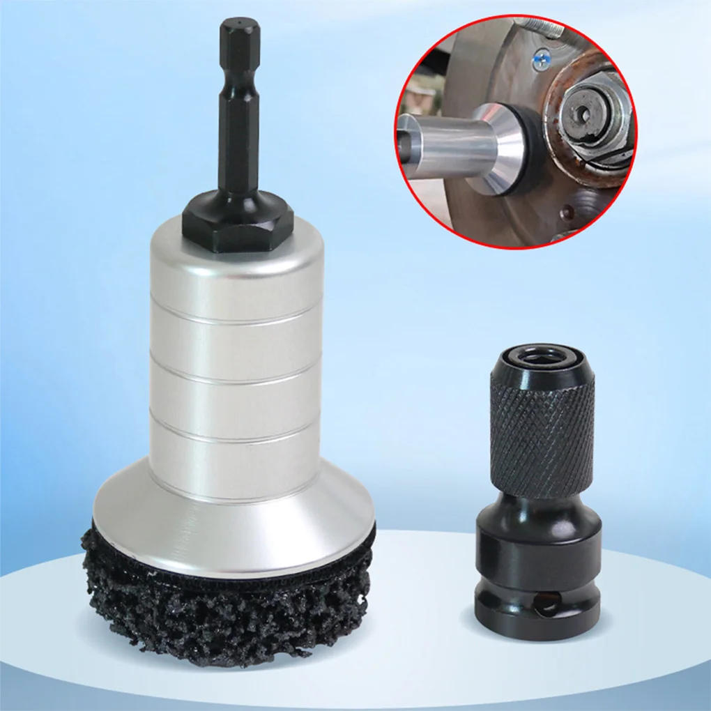 Wheel Hub Resurfacing Kit Tool Quick Rust Removal For Lug Studs And Rotors lver metal case