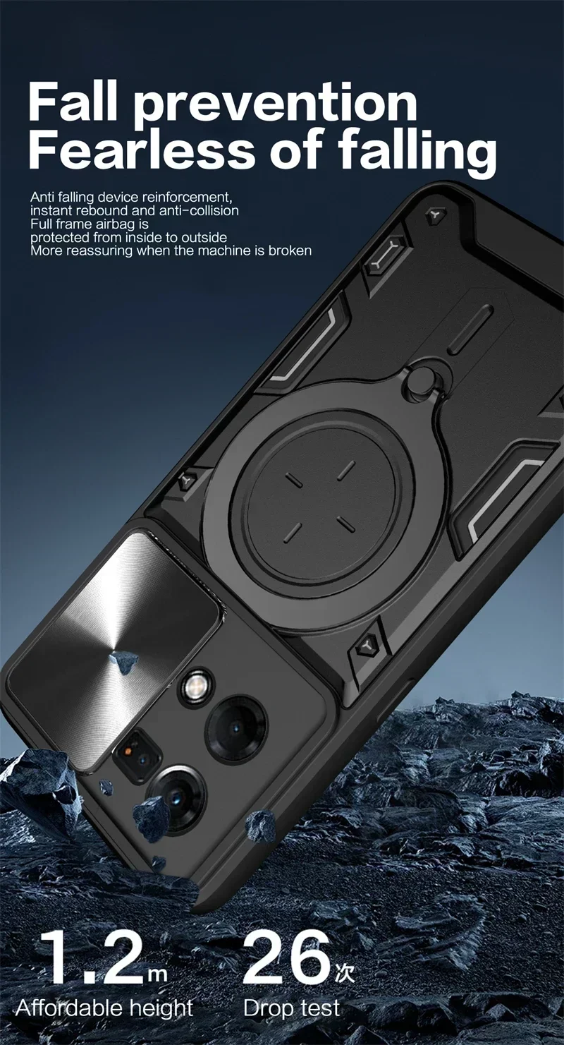 For OPPO Reno 7 4G Case Magnetic Car Holder Ring Phone Cases For OPPO Reno 7 CPH2363 6.43