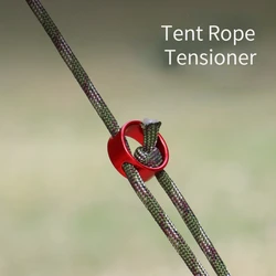 Aluminum Alloy Tent Rope Tensioner Wind Rope Tent Buckle Guyline Cord Adjuster Camping Tightening Clasp Guyline Holder
