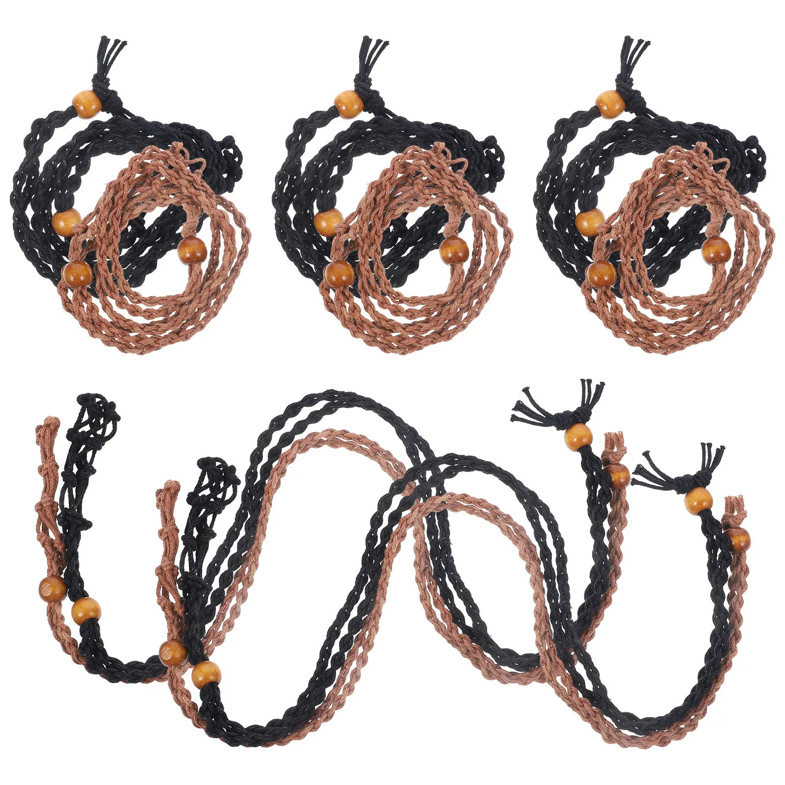 10 قطعة قلادة كريستال حجر قفص المنسوجة المعاوضة قابل للتعديل قلادة حامل الرجعية قلادة الحبل DIY بها بنفسك لوازم هدية #3