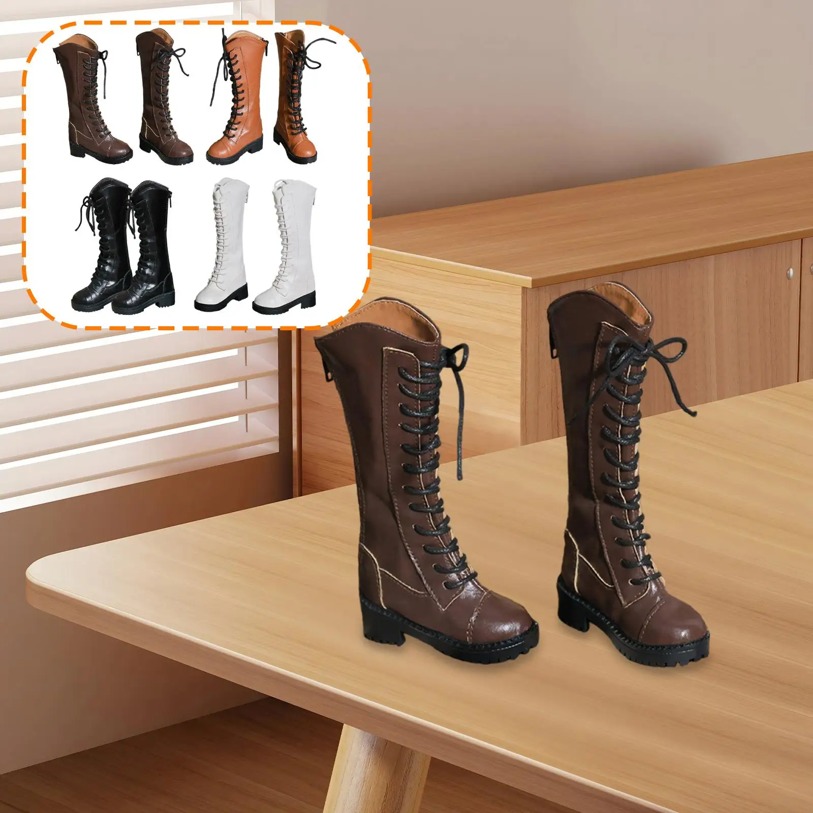 1/3 Scale Action Figure Shoes Stylish,Casual Dress up,Miniature Model,Accessories Women Doll Boots for 24inch Doll Body Figures
