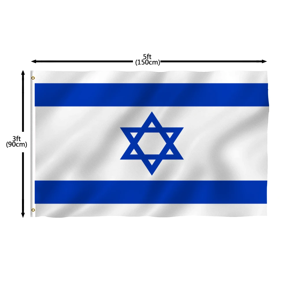 Flagnshow israelis Flag 100% Polyester National Israel Flags