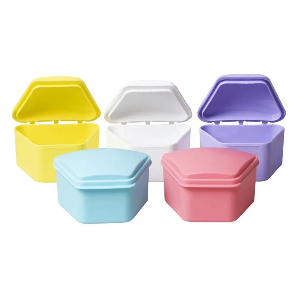 Dustproof False Teeth Box Sealed Denture Bath Appliance Denture Storage Box Health Care Portable Dental Retainer Case