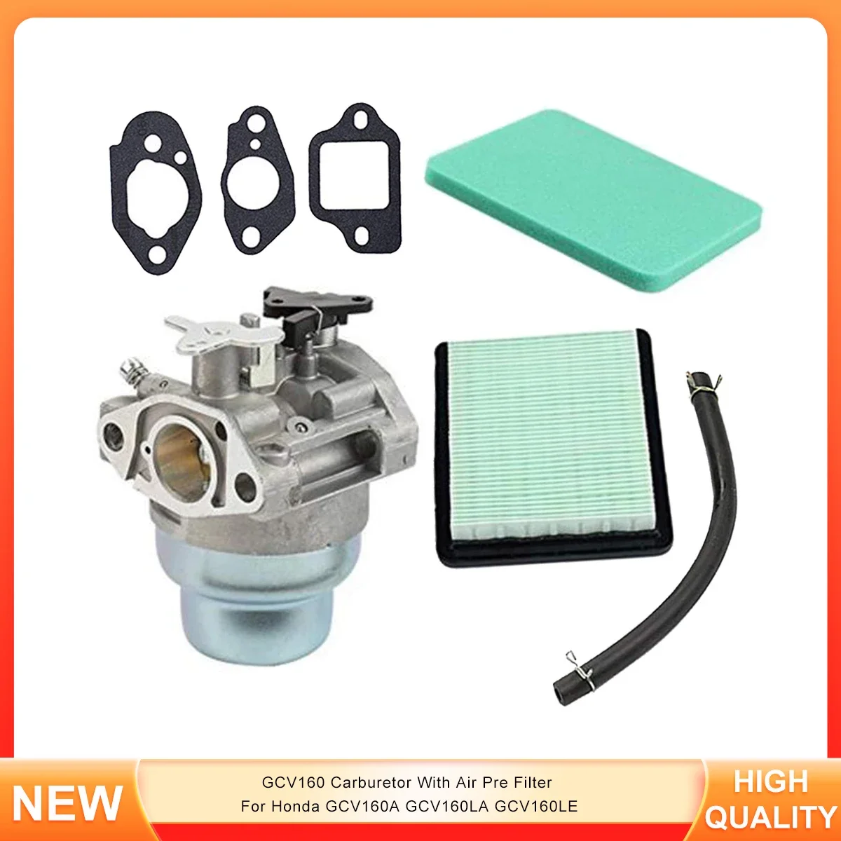 

GCV160 Carburetor With Air Pre Filter For Honda GCV160A GCV160LA GCV160LE