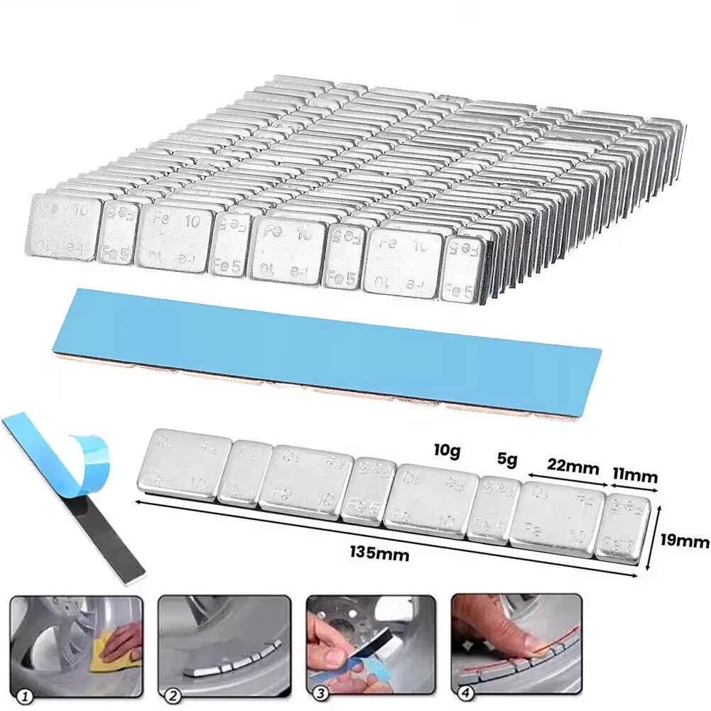 4/8/10/16 قطعة عجلة التوازن الوزن إطار سيارة لاصق الحديد عجلة الإطارات موازن كتلة الوزن للسيارات شاحنة دراجة نارية الإطارات المناسب #1