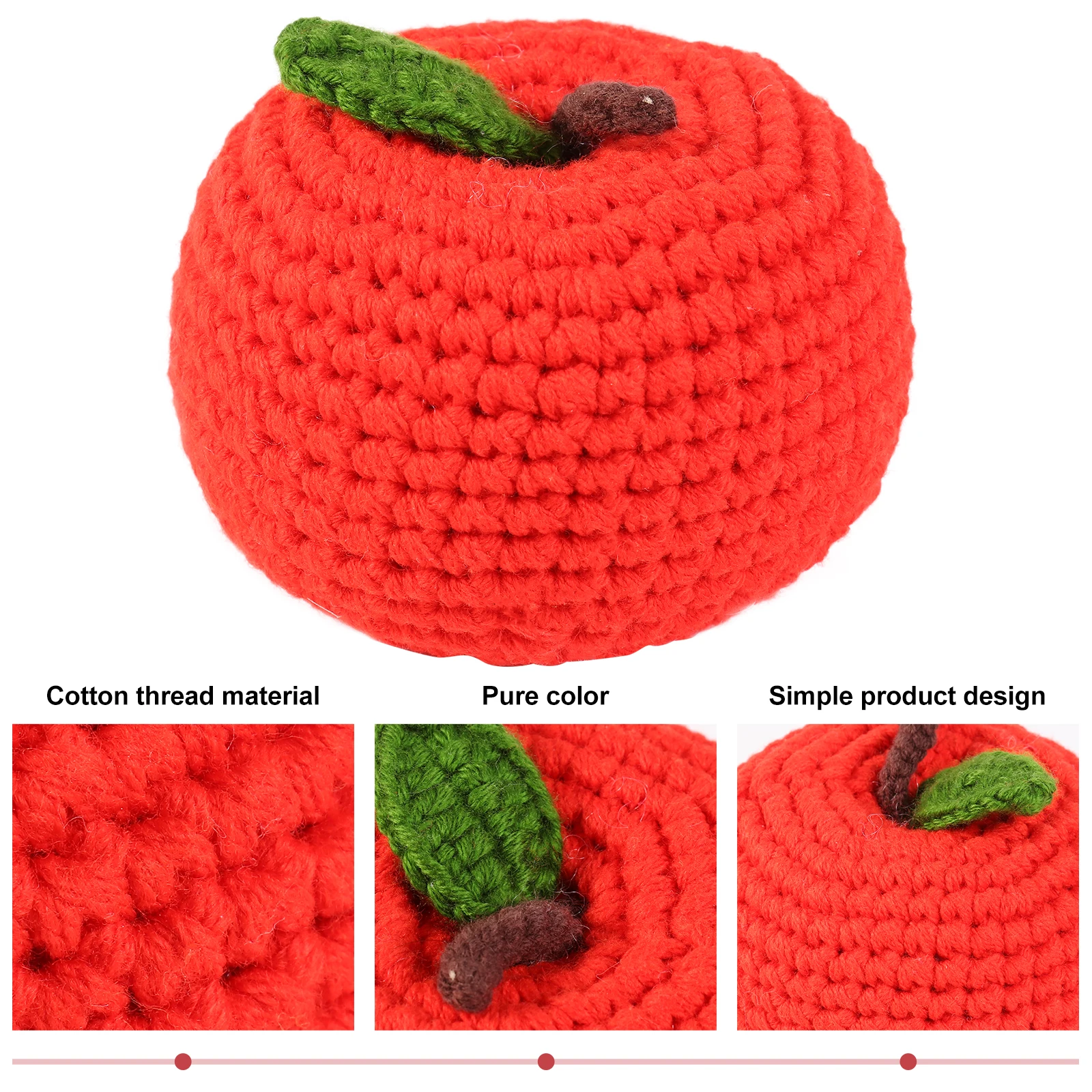

Christmas Handmade Peace Fruit Apple Decorations Car Artificial Fake Mini Apples Baby