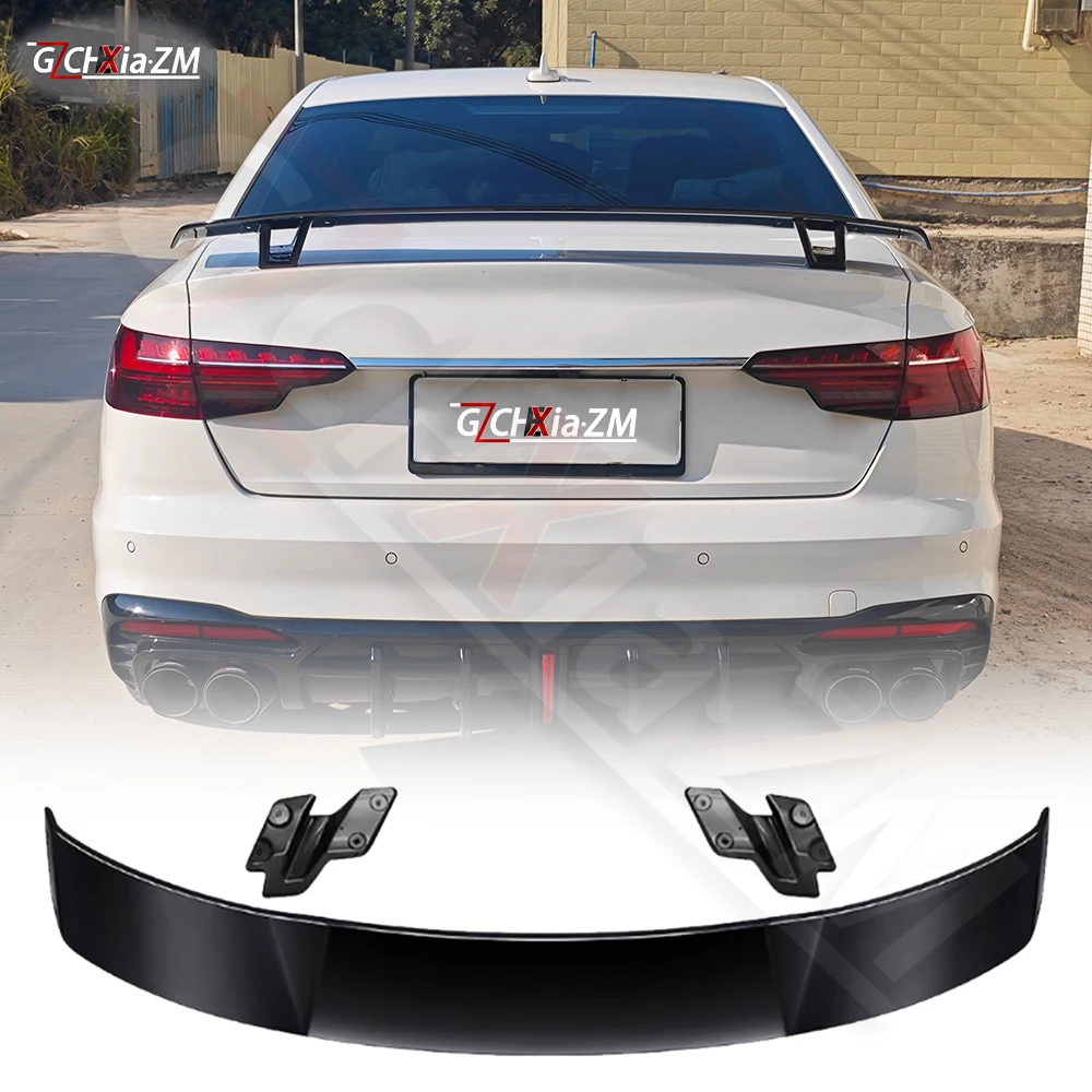 

For 2017-2025 Audi Coupe A4 S4 RS4 High-Quality ABS Material Rear Spoiler MK Style Trunk Lid Glossy Black Decorative Cover Plate