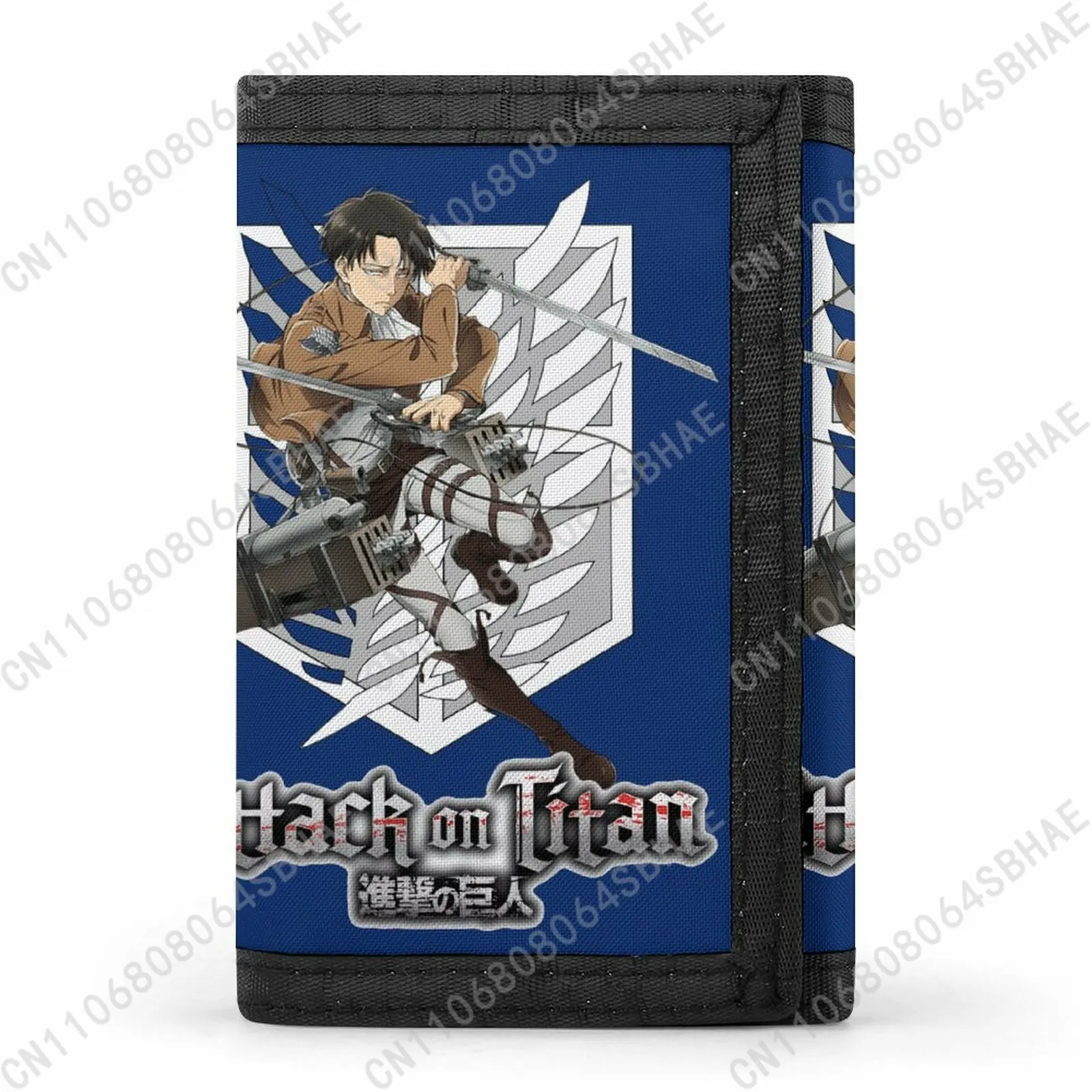 

Attack on Titan Trendy Tri Fold Wallet Teenage Girls Boys Slim 3 Fold Card Personalized Pattern Purse for School Daily Use