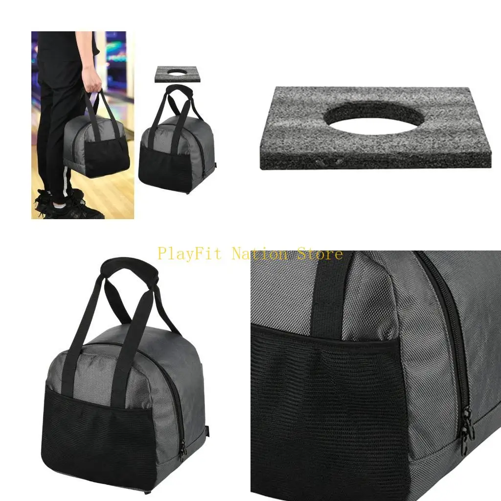 

242f Bowling Sack для однократного шарикового боулинга с мягкими чашками для боулинга для боулинга сумка