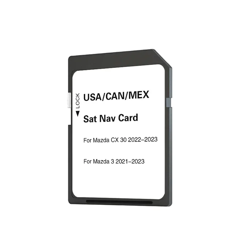 SD Card for Mazda CX-30 2022 2023 Vehicle USA CAN MEX GPS Maps Update Navigation 2023 16GB Accessories Free Shipping