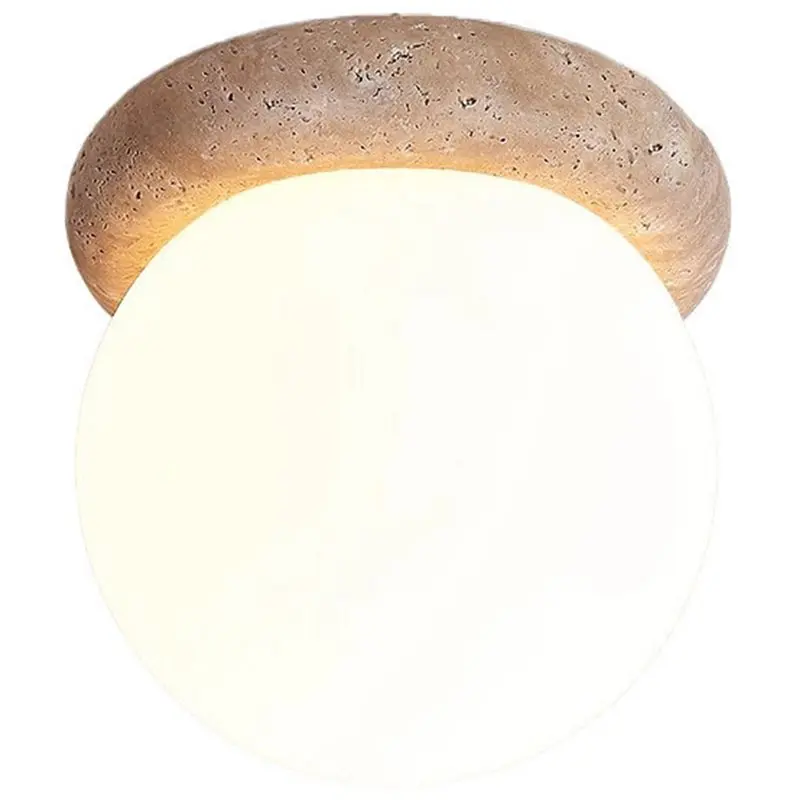 

AB33-Nordic Modern LED Wall Sconce Lamp Yellow Travertine Bathroom Mirror Bedroom Decor Stair Light Pared