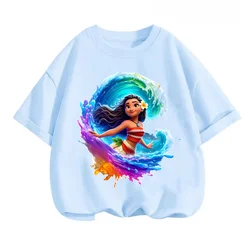 Disney Summer Moana Wave Tees - Enchanting Oceanic Prints for Kids' Beach Fun & Sunny Day Festive Gifting