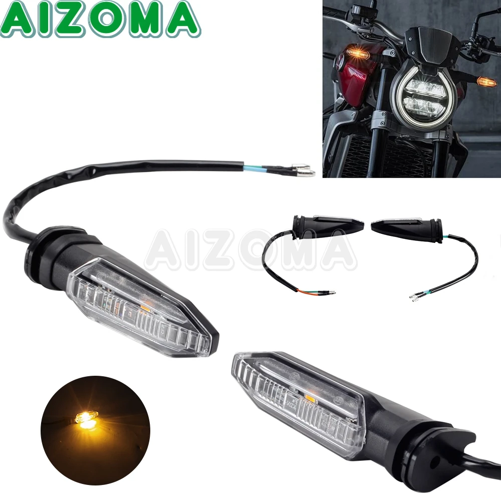 دراجة نارية الجبهة/الخلفي مصباح إشارة الانعطاف LED لهوندا CB125R CB250R CB650R CB1100RS CRF300L CRF450L CRF1100 CBR500R CBR600RR