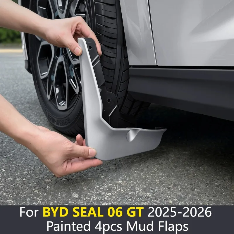 For BYD SEAL 06 GT 2025-2026 Painted Mud Flaps Front Rear Wheel Mudguard Splash Guard Fender Liner Car Exterior Mod Accessories
