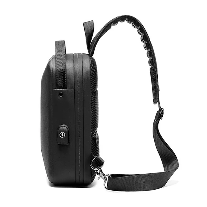 2023 New Fashion Men\'s Chest Bag Casual Waterproof High Quality Lightweight Rechargeable Fitness One Shoulder Crossbody Bags