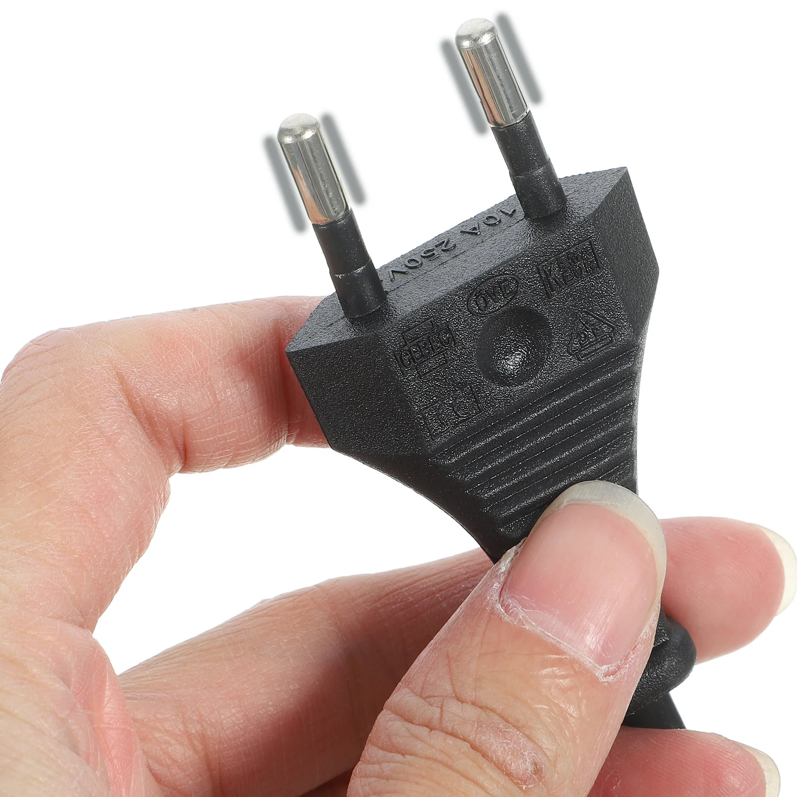 

2Pcs Power Cord European Standard Plug Two Core Copper Wire Appliance Extension Cord 5 Meter Flame Retardant PVC Cable for Home