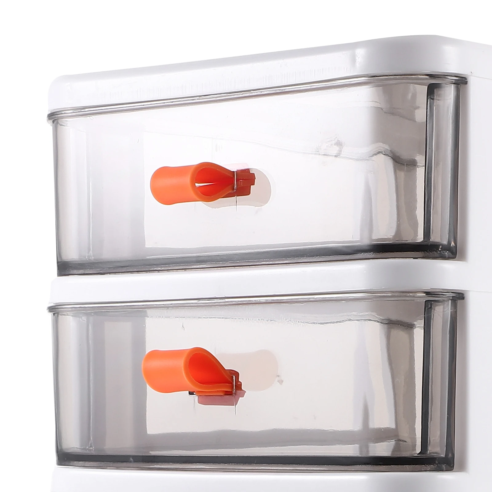 

Five-layer Box Desk Organizer White Table Stationery Shelving Unit Drawer Style Storage Case Makeup Organizer Storage Drawers