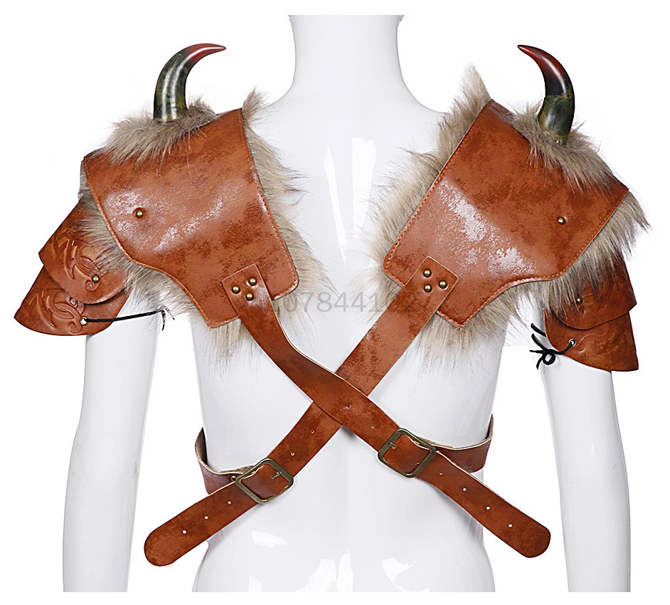 Armure Médiévale 7.5 en Cuir PU Kokor, Accessoires de Costume d'Halloween