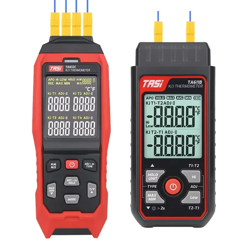 Industrial Multi Channel Type J K Thermocouple Thermal Surface Digital Contact Thermometer Data Logger