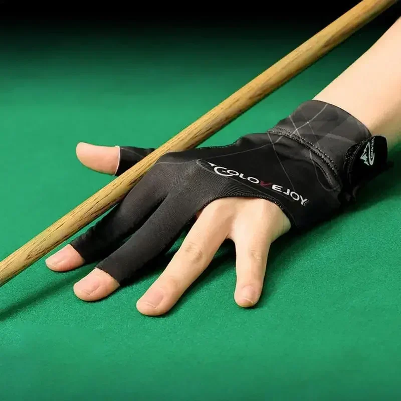 1PC Billiard Gloves Lightweight Breathable and Sweat-welling Three-fingered Gloves Snooker Non-slip Training Glove Accessories