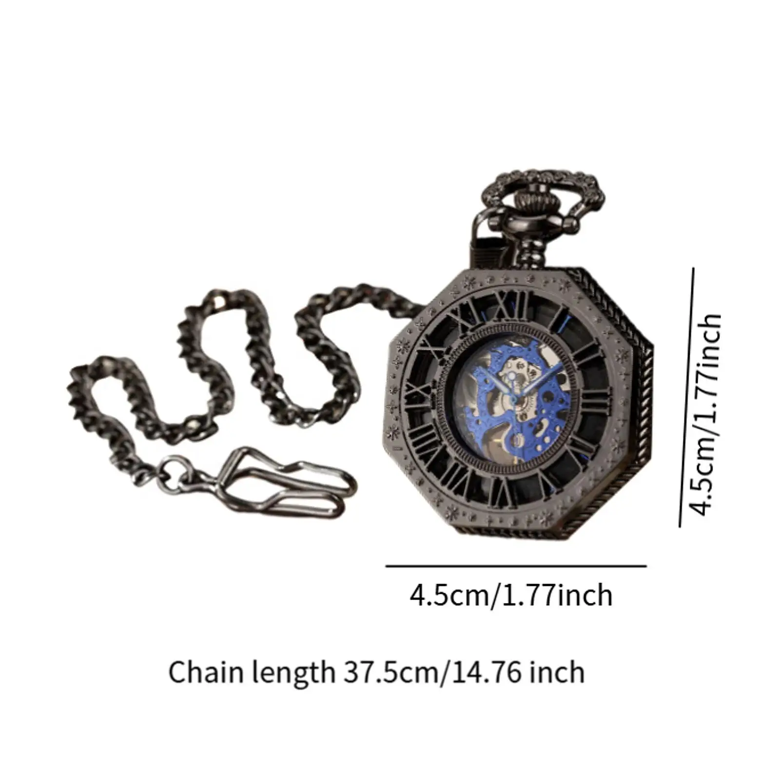 ساعة جيب كلاسيكية هدية أرقام رومانية لموازين عطلة عيد الآباء للرجال