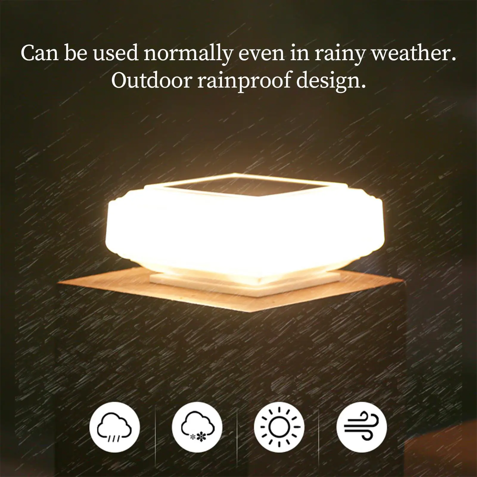 

Outdoor Post Lights Decorative Waterproof Solar-Powered Sconces Post Lights Outdoor For Outdoor Christmas Yard Porch Patio Deck