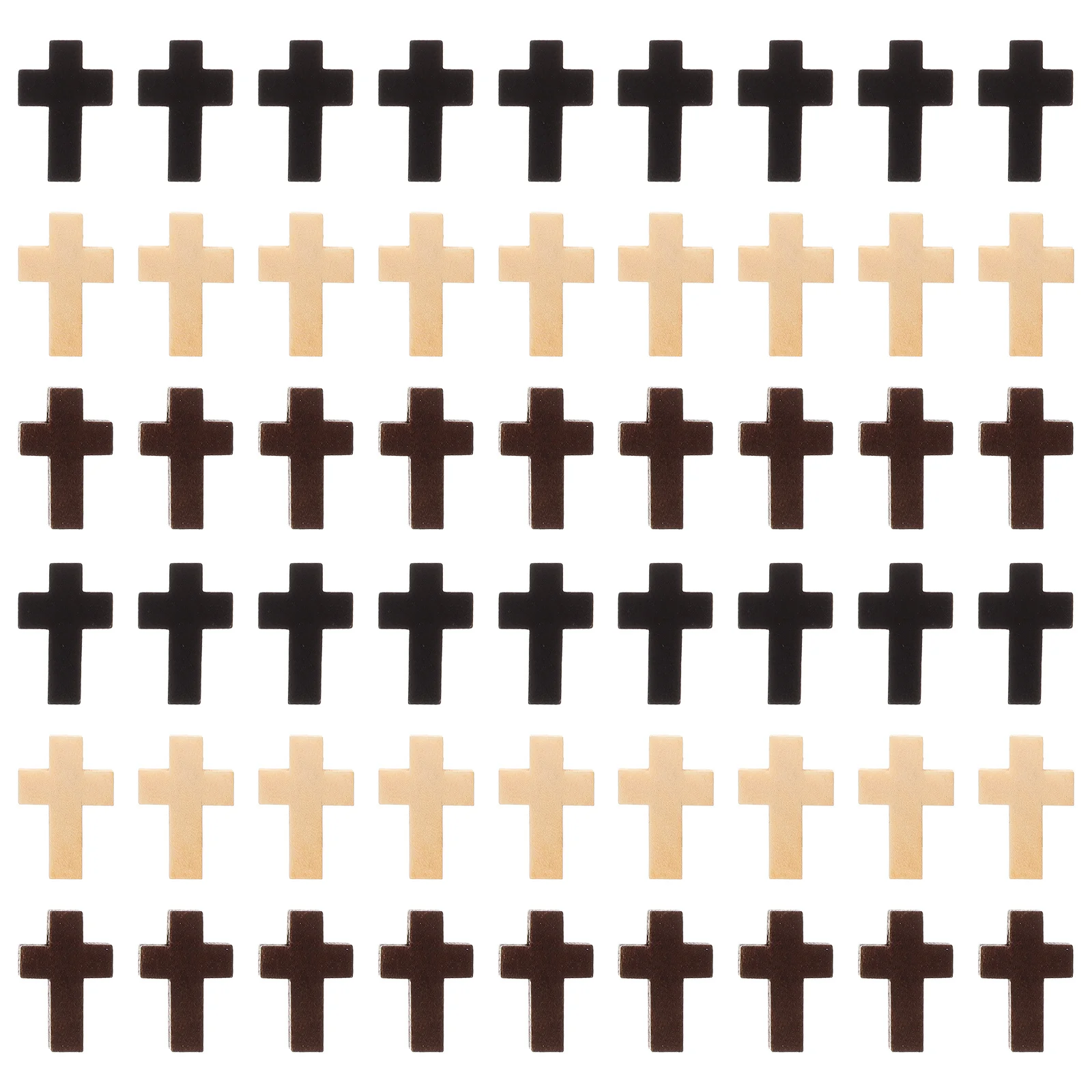 

60 шт. маленькие деревянные подвески в виде креста для ожерелья, браслетов, изготовления ювелирных изделий, элегантные подарки, подвески в виде креста, кресты для поделок
