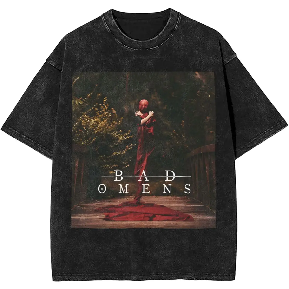 

Bad Omens Metalcore Band T Shirts Hip Hop Washed Short Sleeve Harajuku T-Shirts Music Album for Men Women Streetwear Graphic Tee